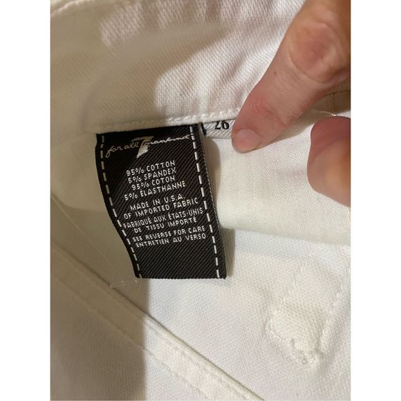 7 for All Mankind *ALI IN SOLEIL White Skinny Bootcut Jeans Sz 26 / US 4 MP $228 - Picture 6 of 12